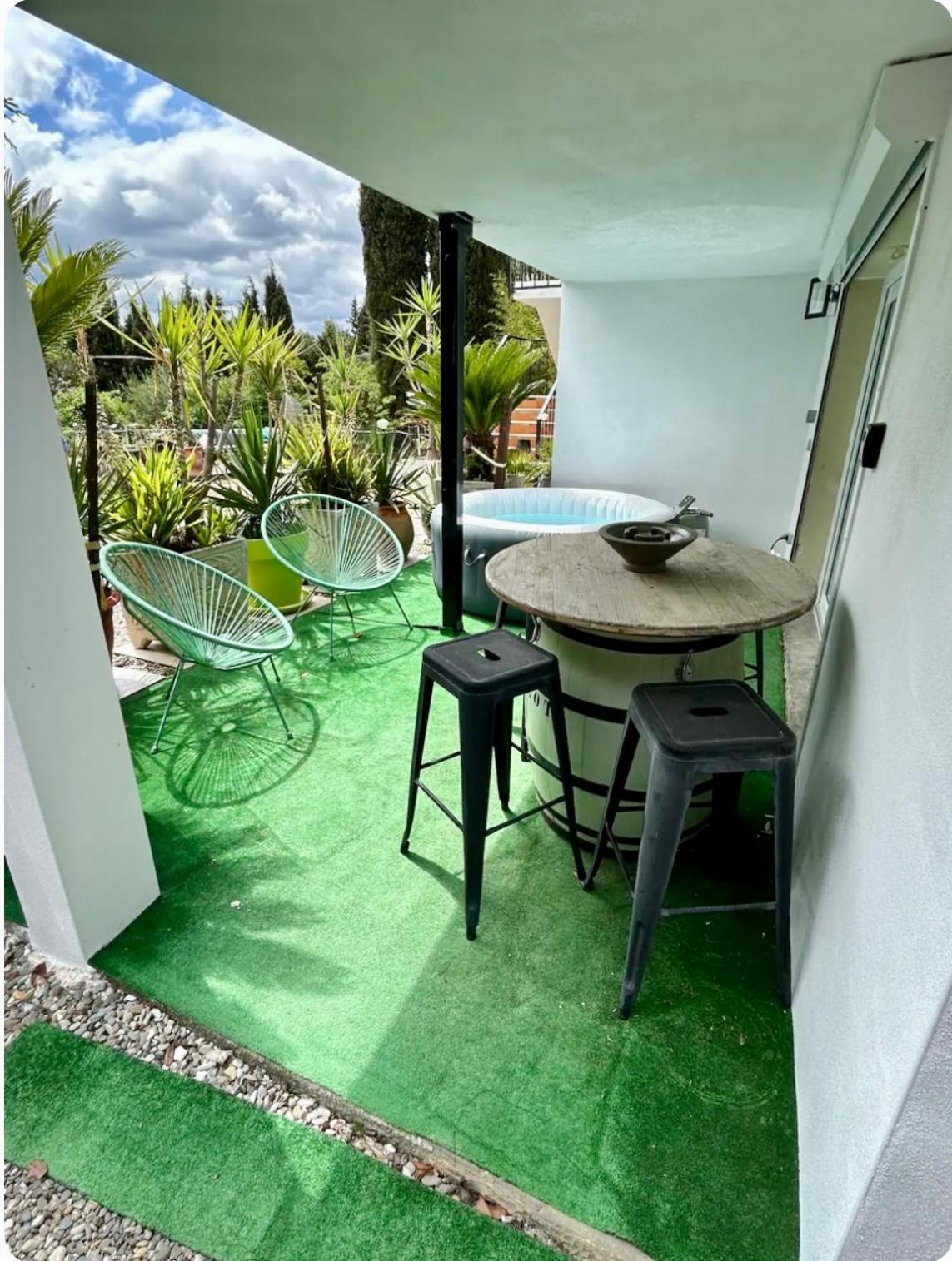 Appart-One Terrasse Jacuzzi Parking 卡尔卡松 外观 照片